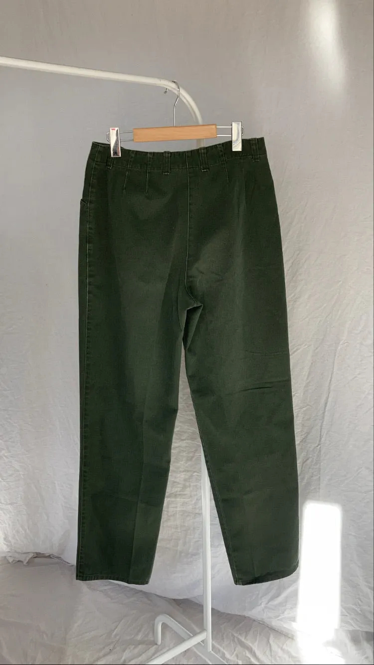 90s Forest Green Khakis