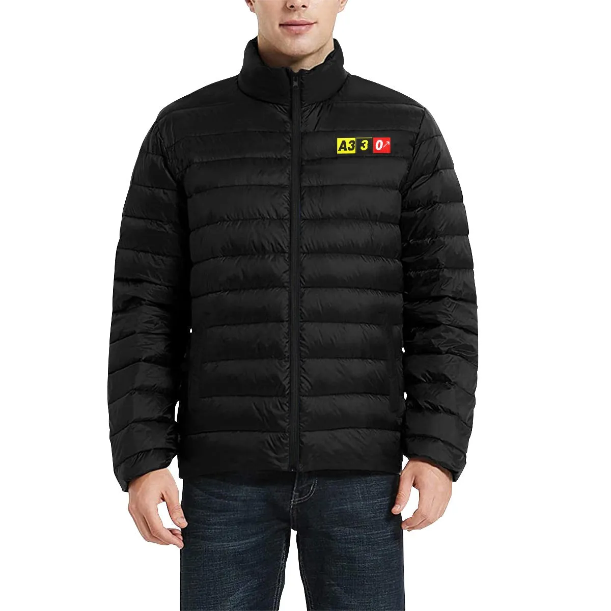 AIRBUS 330 MEN'S STAND COLLAR PADDED JACKET