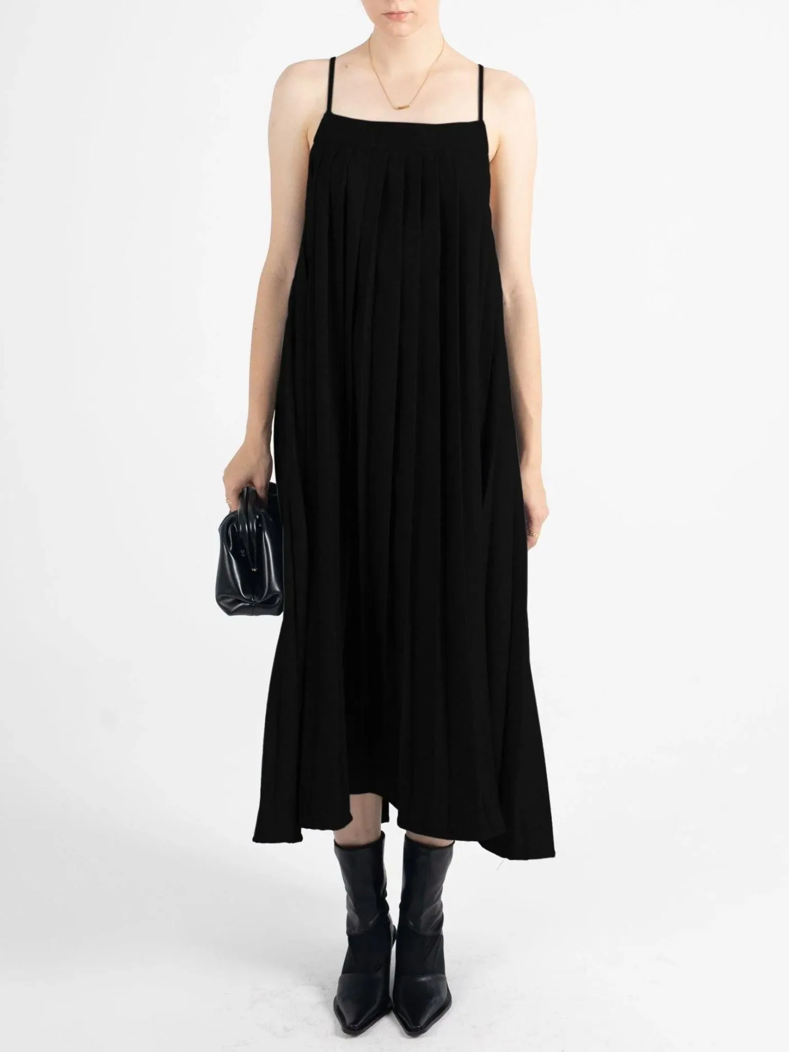 Alissa Pleated Midi Dress