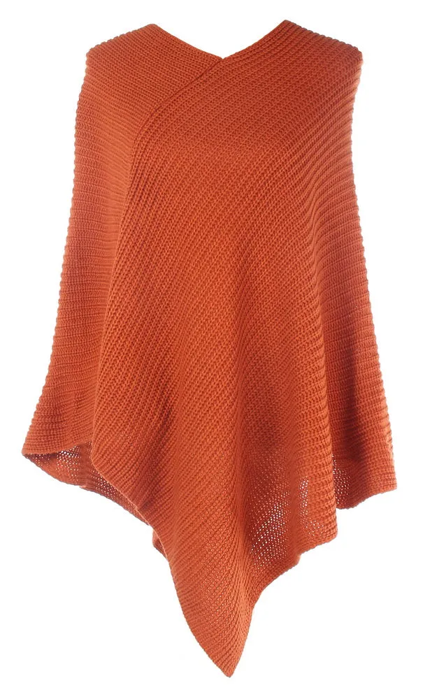 Ally classic knit poncho