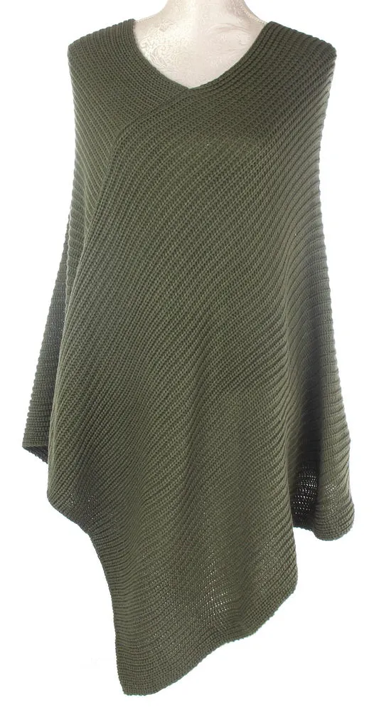 Ally classic knit poncho