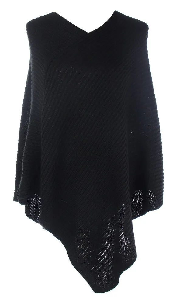 Ally classic knit poncho