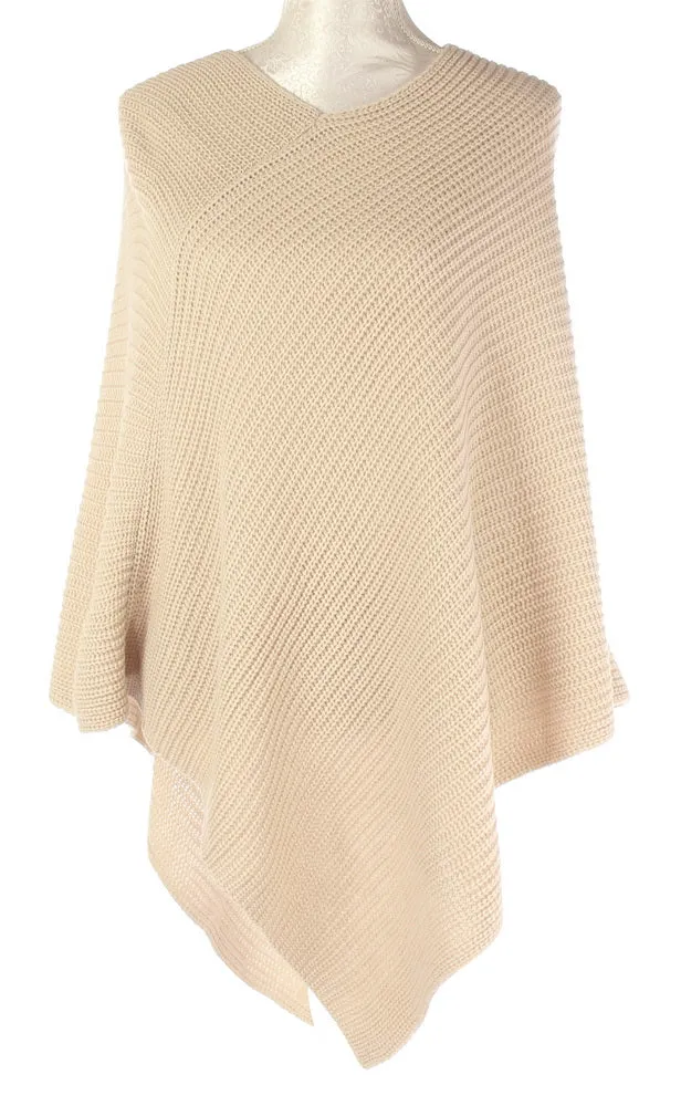 Ally classic knit poncho