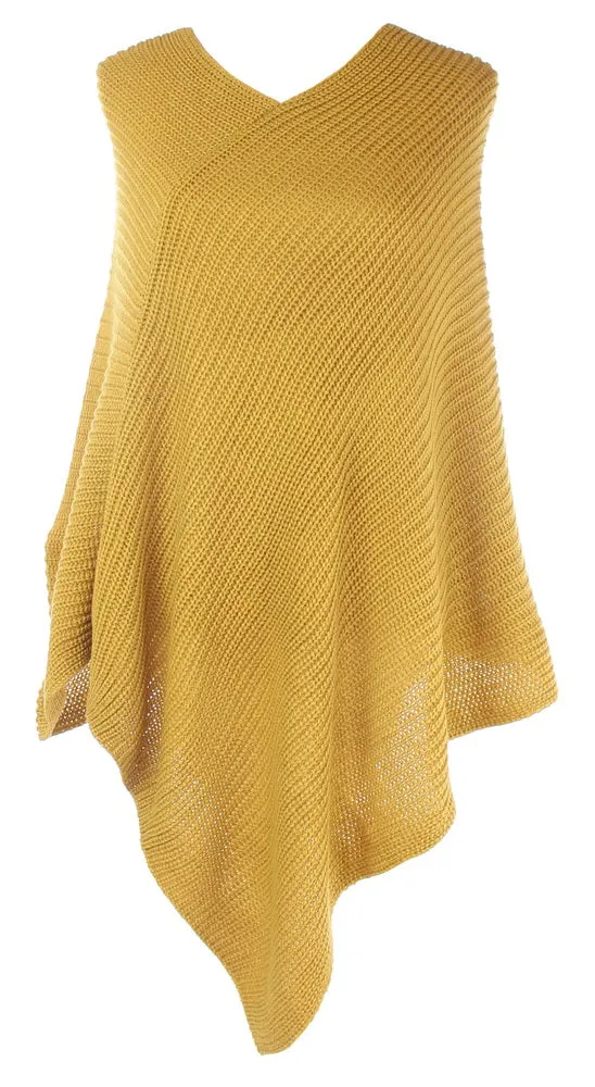 Ally classic knit poncho
