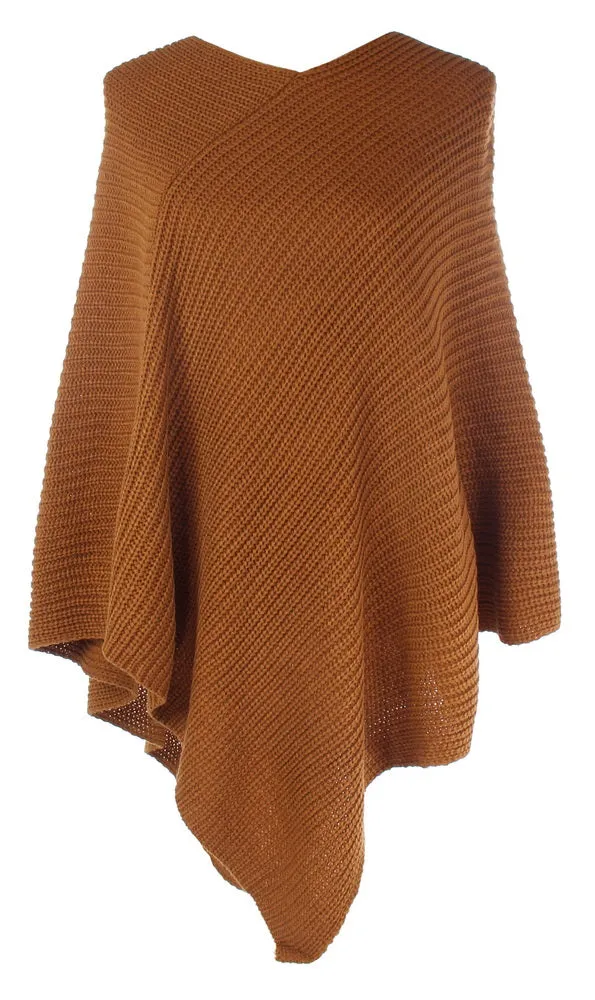 Ally classic knit poncho