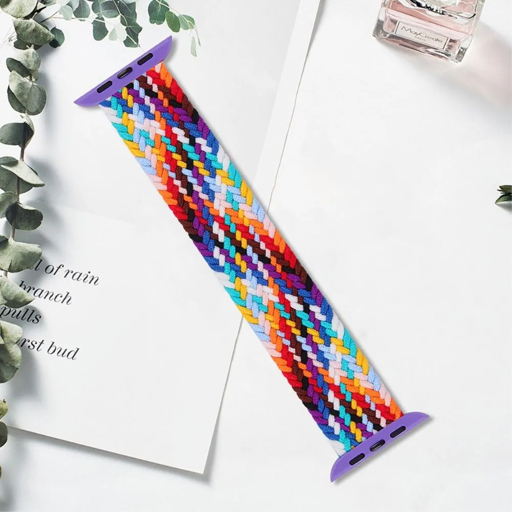 Apple Watch (45mm) elastic watch strap - Rainbow / Size: XL