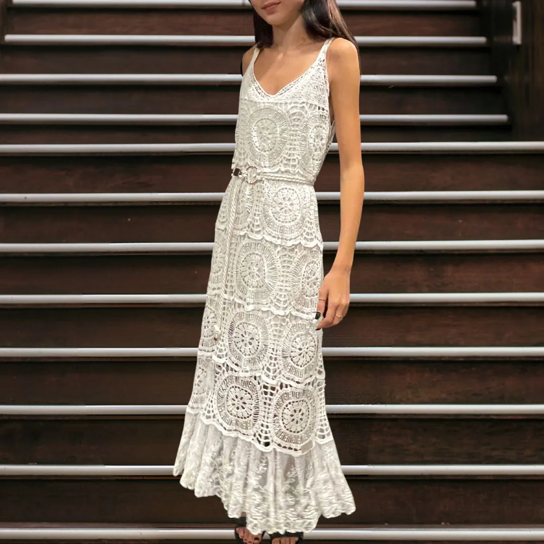 Arianna Cotton Dress Rust