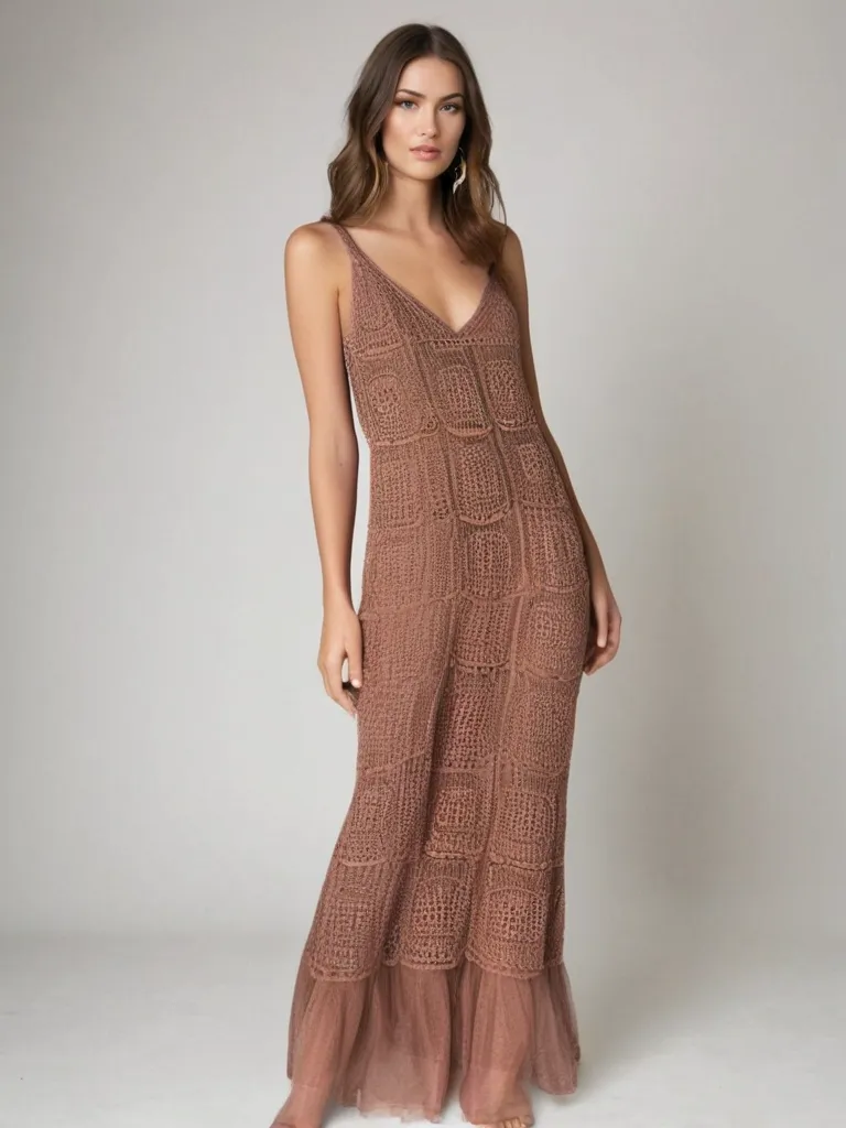 Arianna Cotton Dress Rust