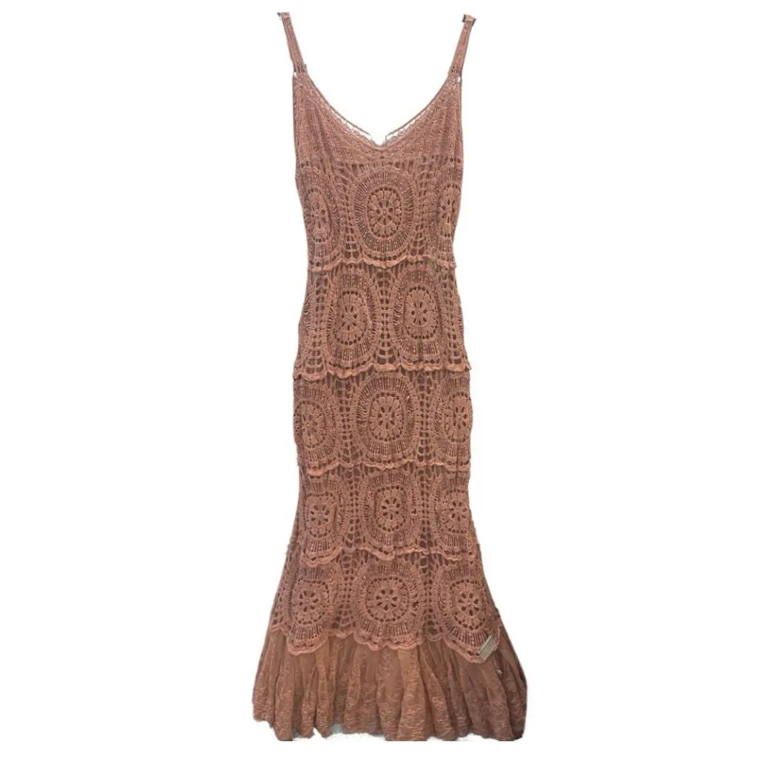 Arianna Cotton Dress Rust