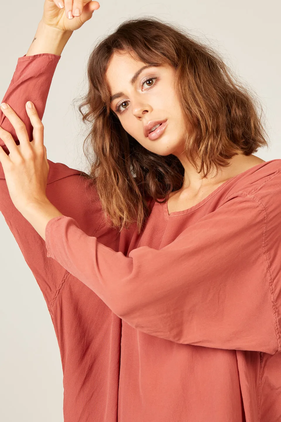 Batwing Dress in Rose