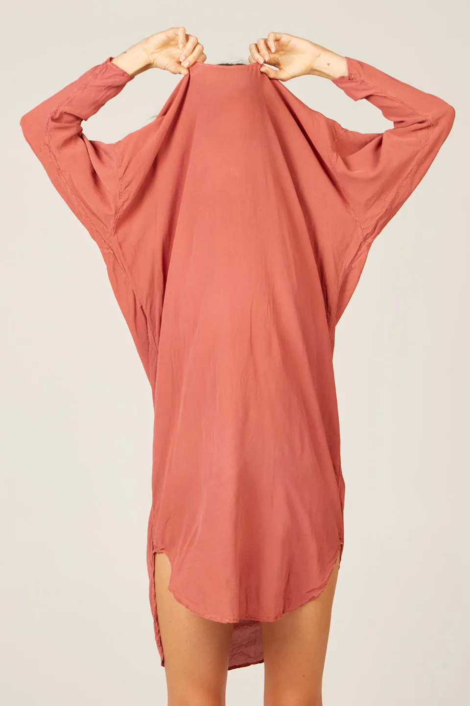 Batwing Dress in Rose