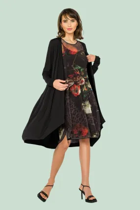 BEATE HEYMANN DRESS MESH FLORAL PRINT WITH SLIP 820-26