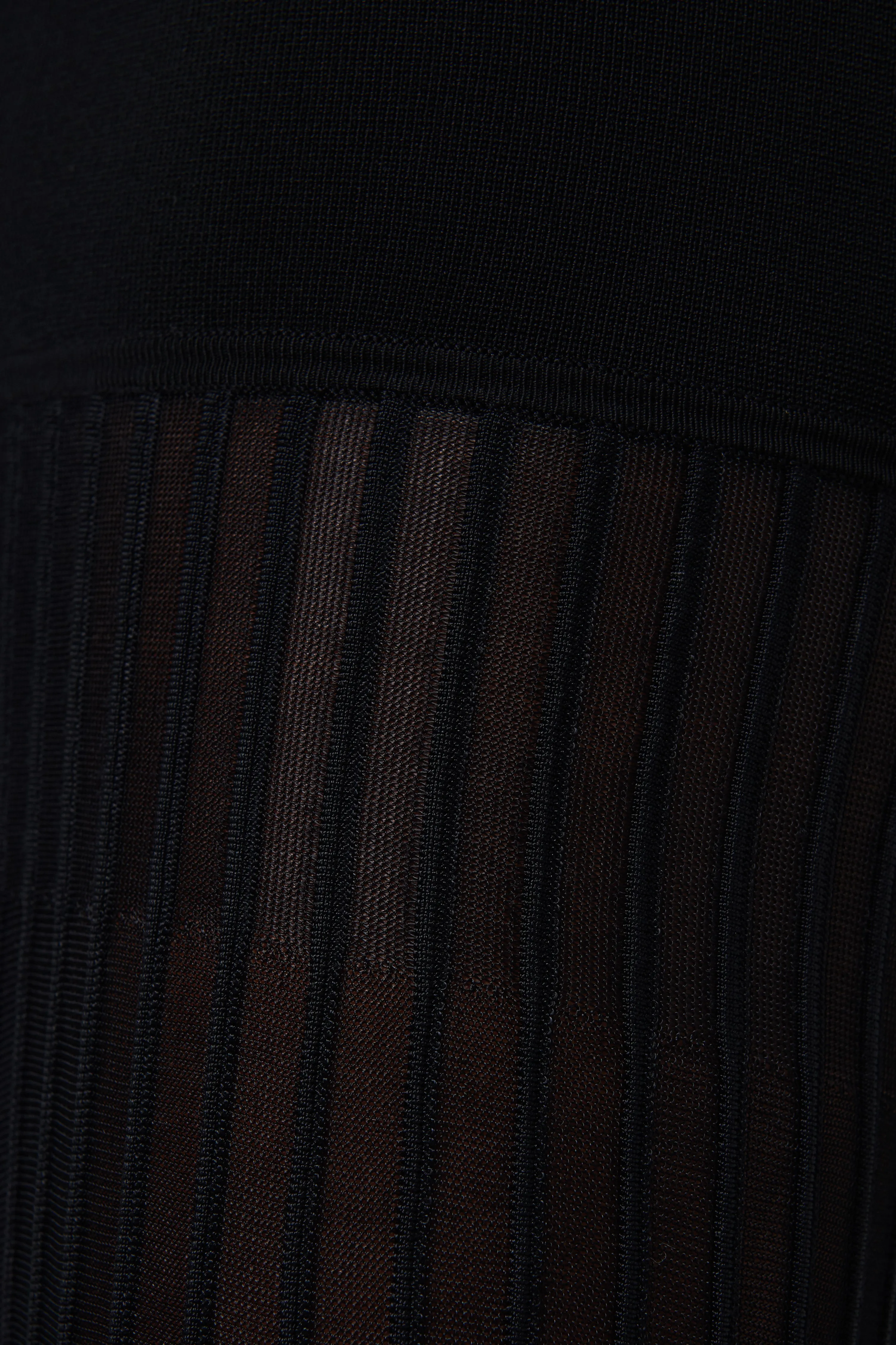 Black Indigo Twist Dress