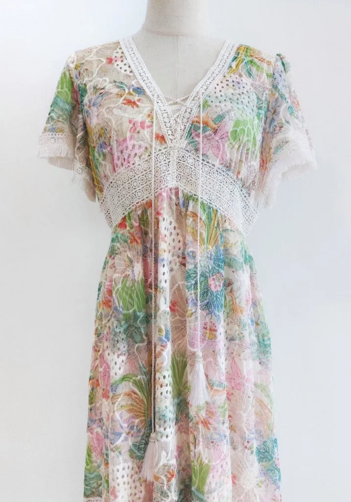 Bloom with Me Embroidery Dress