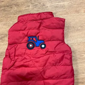 Blue Tractor infant padded waistcoat
