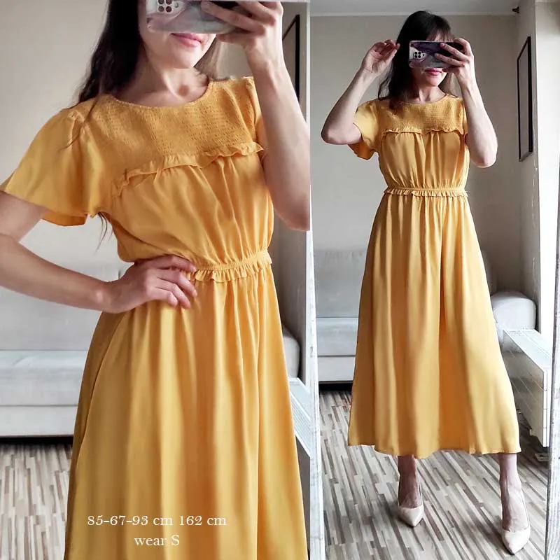 Boho Midi Dress, Ruffle Grace in Black