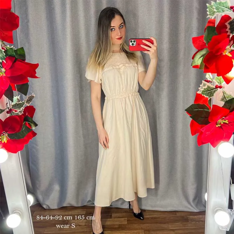 Boho Midi Dress, Ruffle Grace in Black