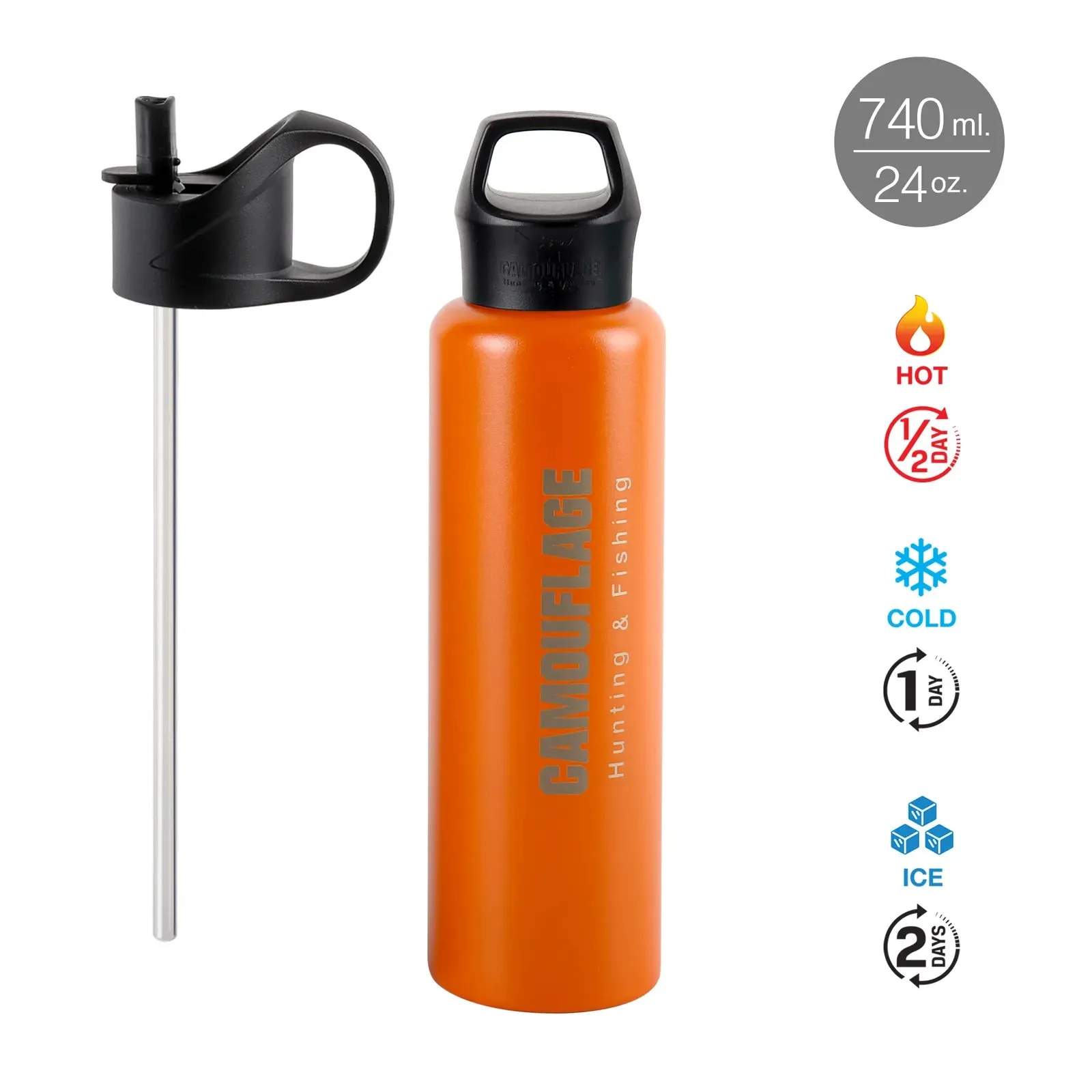 Camouflage - Sport bottle Orange 740 ml