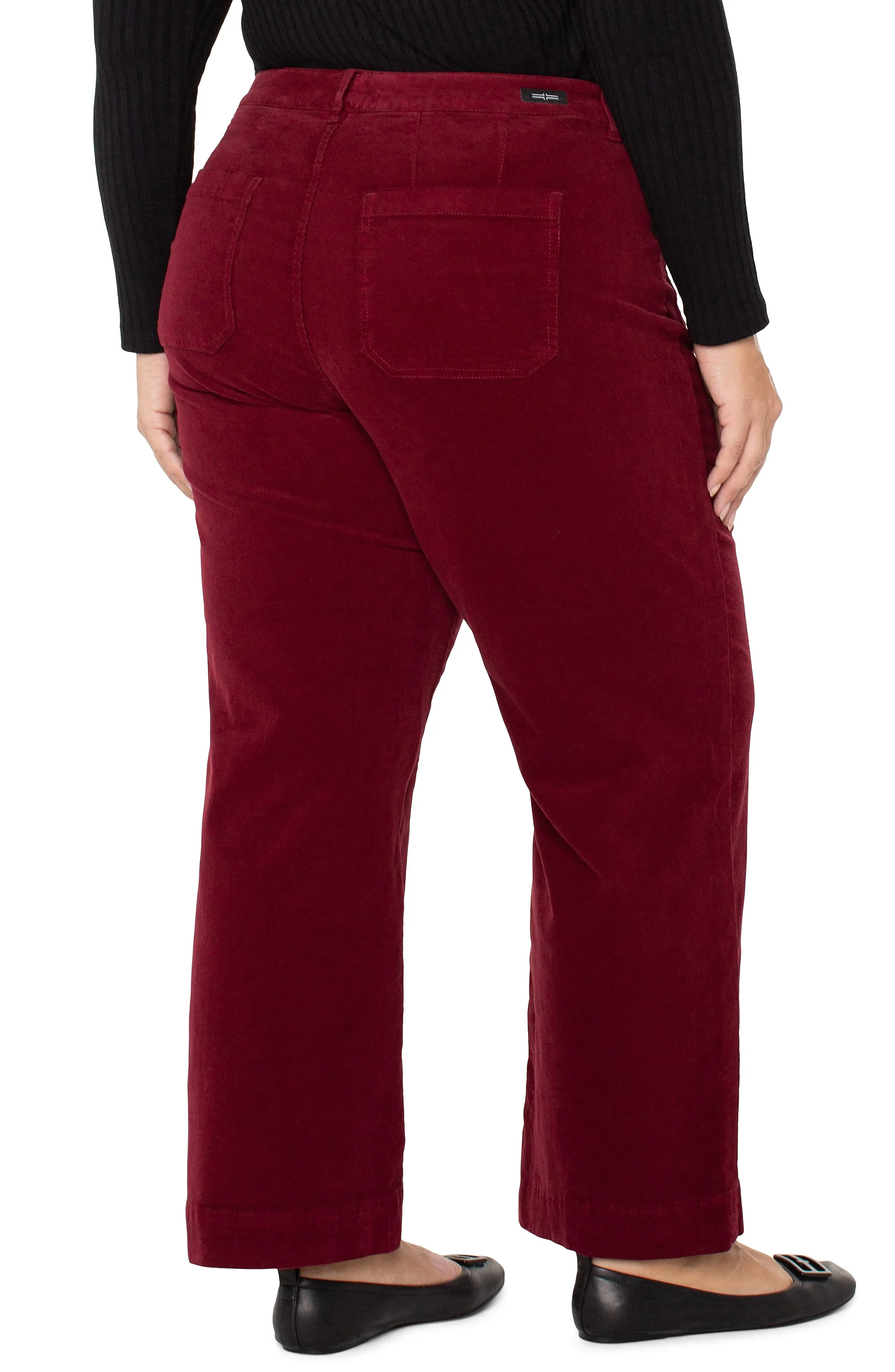 CORDUROY CROP WIDE LEG