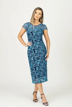 CORFU Cap Sleeve Midi Dress
