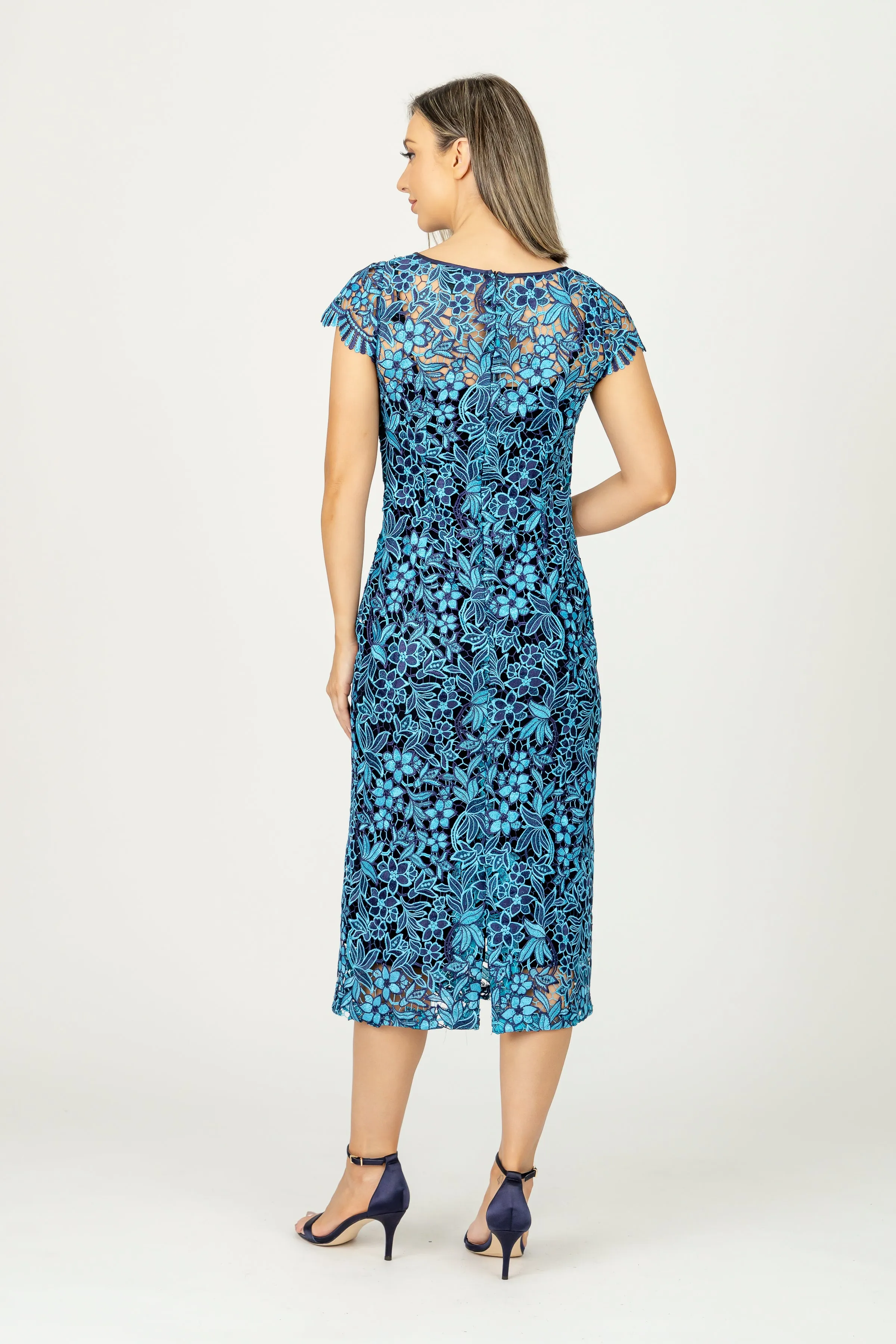 CORFU Cap Sleeve Midi Dress