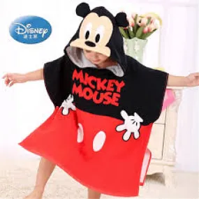 Disney Mickey Terry Cotton Poncho Kids