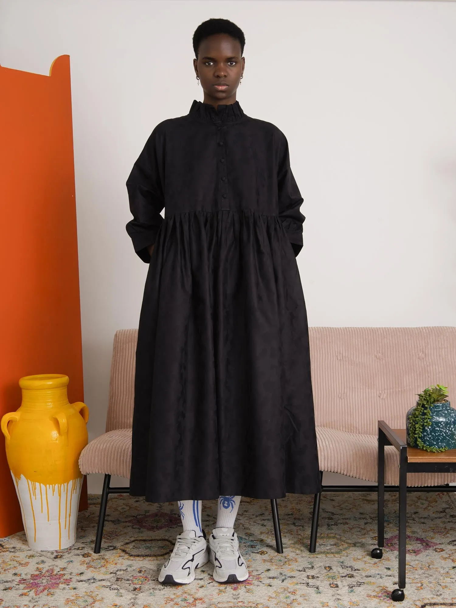 Doyin Black Midi Dress