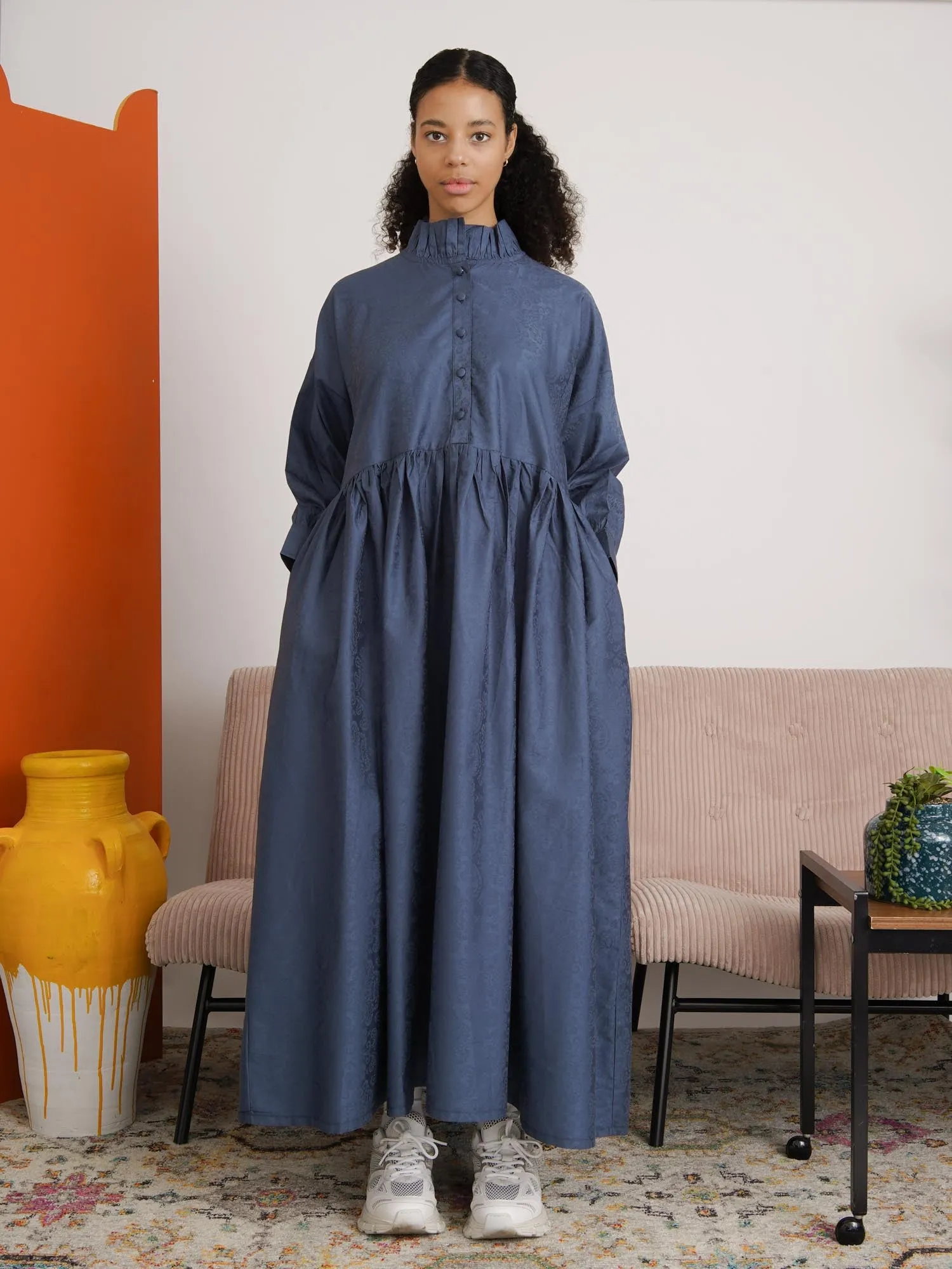 Doyin Sky Denim Coloured Midi Dress