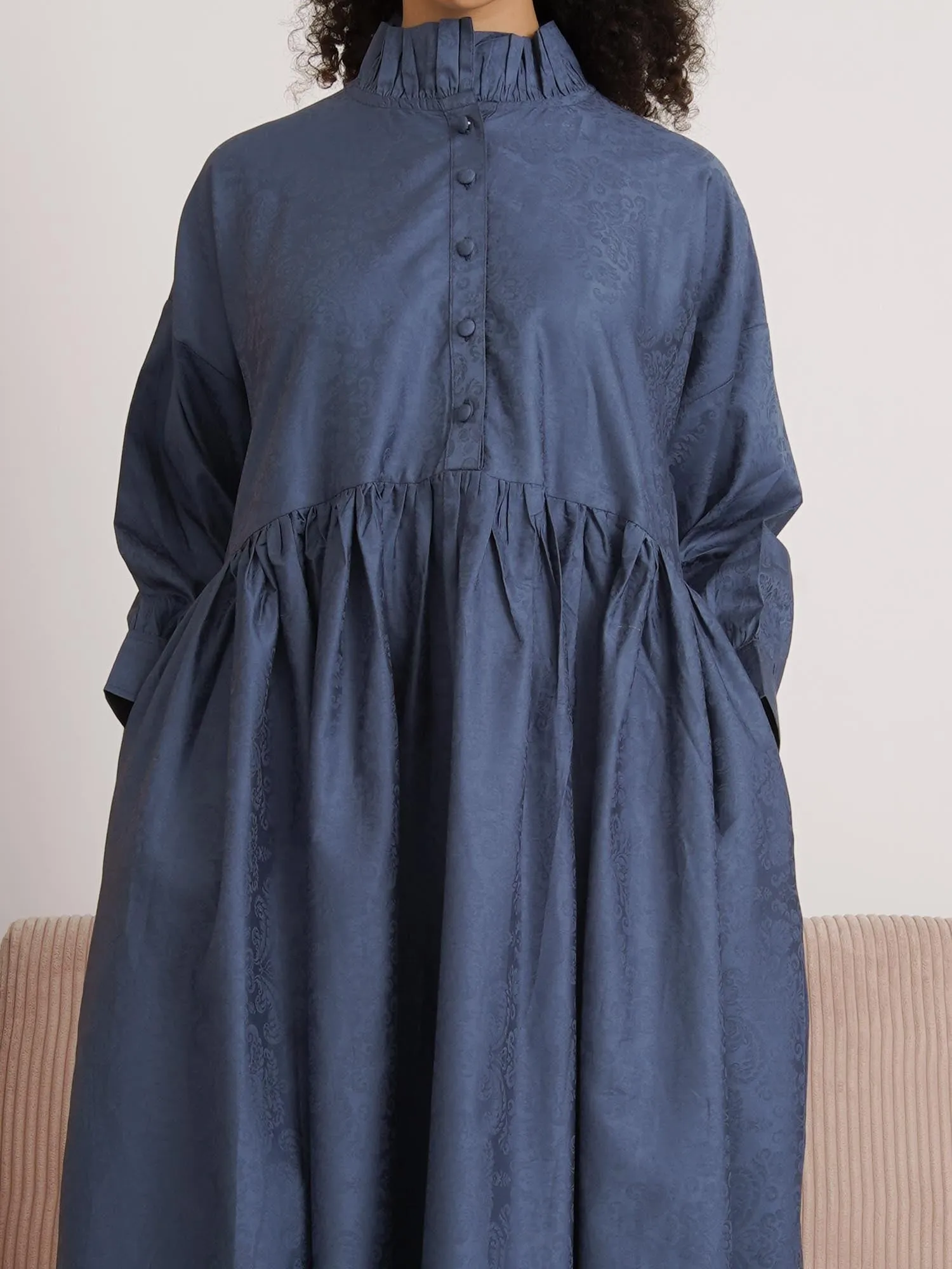 Doyin Sky Denim Coloured Midi Dress