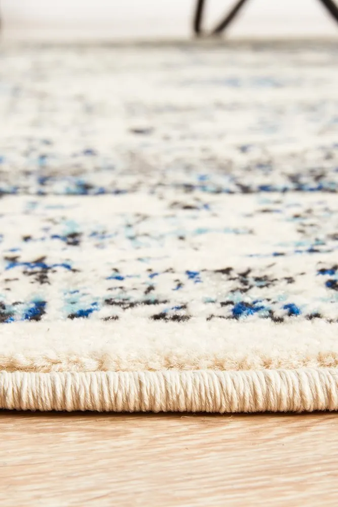 Evoke 251 Round Rug (White) by Rug Culture
