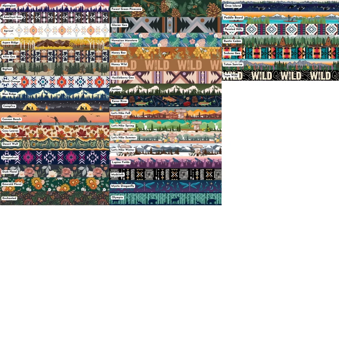 Fabric Martingale Dog Collar Three Pack (choose your designs)