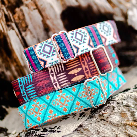 Fabric Martingale Dog Collar Three Pack (choose your designs)