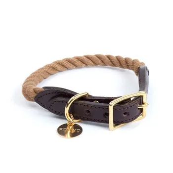 Found My Animal - Rope & Leather Cat/Dog Collar