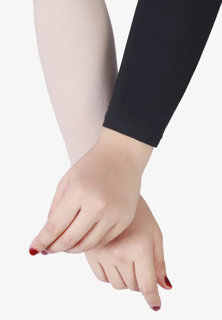 Hanuna INVISIBLE Plus Size Muslimah Handsocks - Black