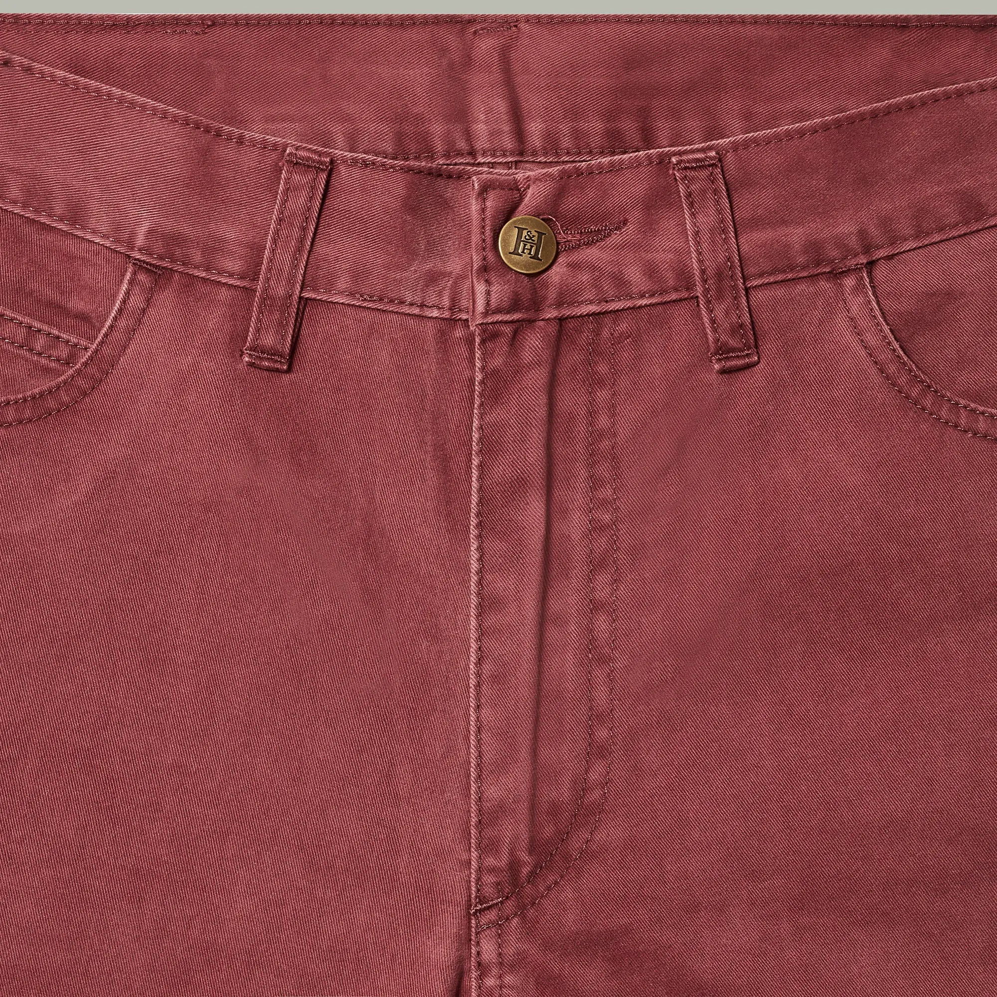 Harrow Brushed Cotton Jeans [BERRY]