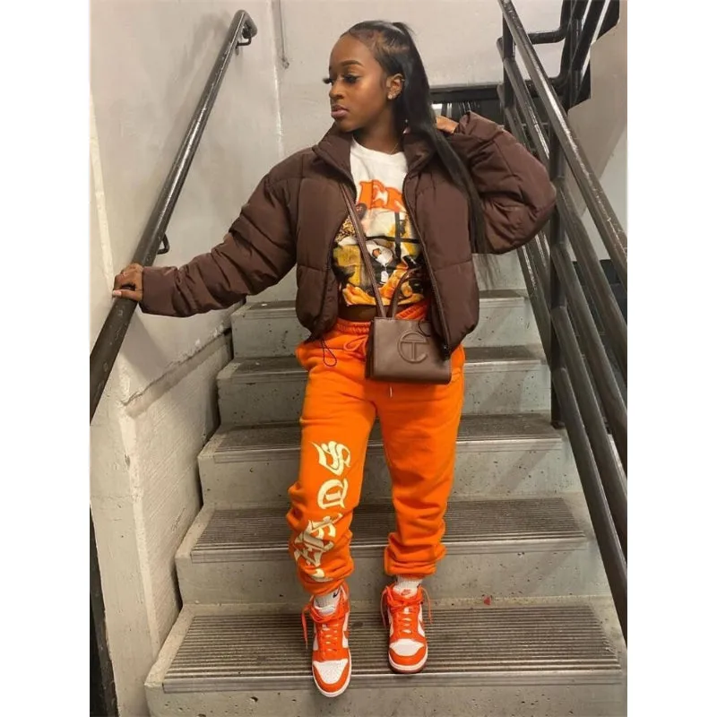 High Waist Baggy Sweatpants With Pockets
