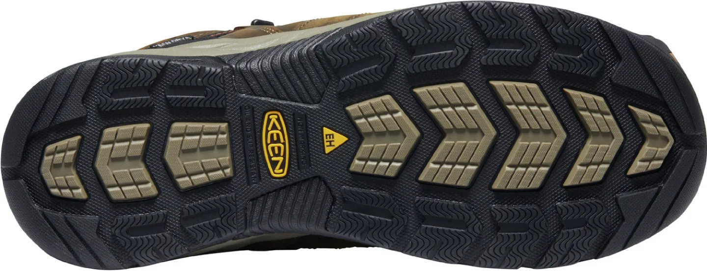 'Keen Utility' Men's Flint II Mid EH WP Soft Toe - Black Olive / Brindle