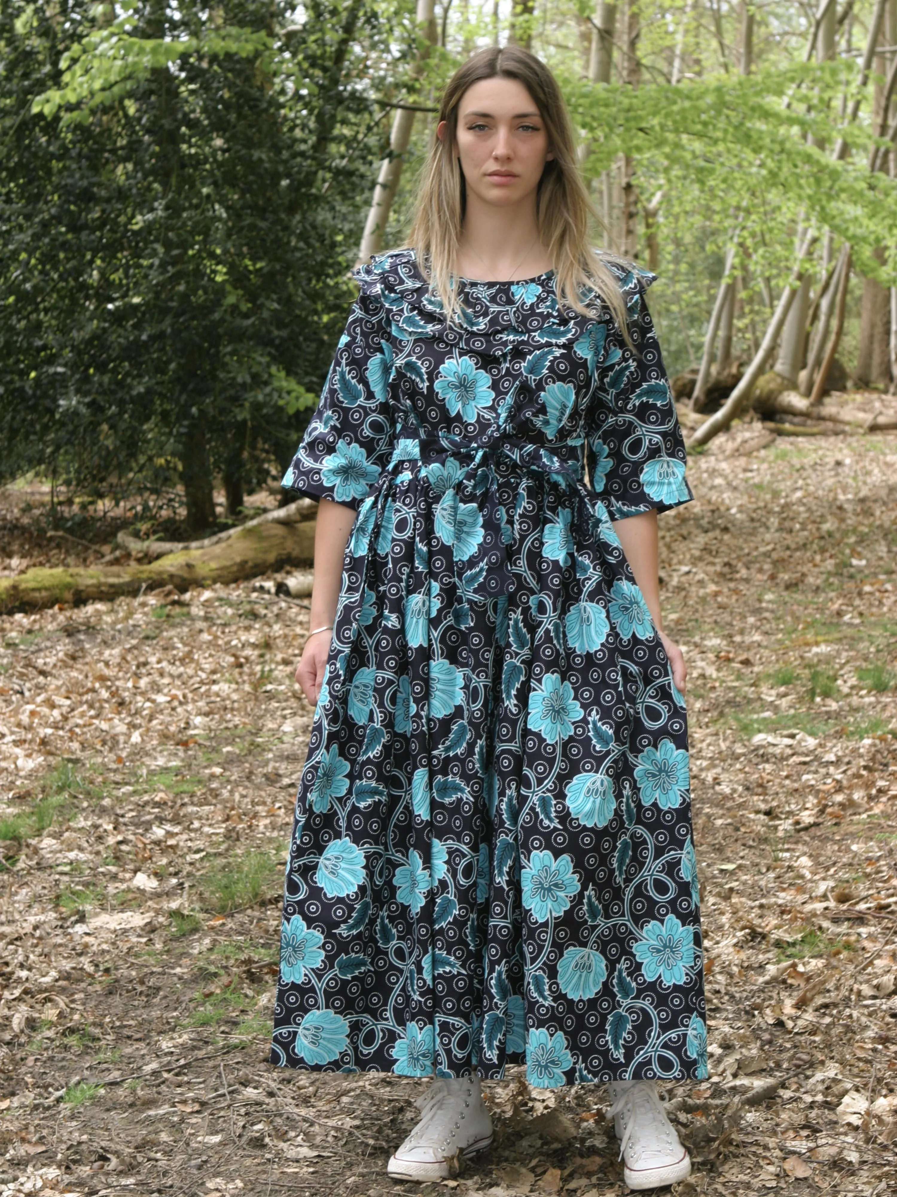 Kwara Belted Voluminous Dress
