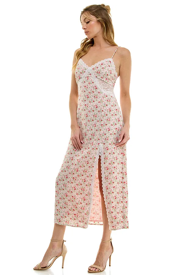 Lace Midi Slip Dress