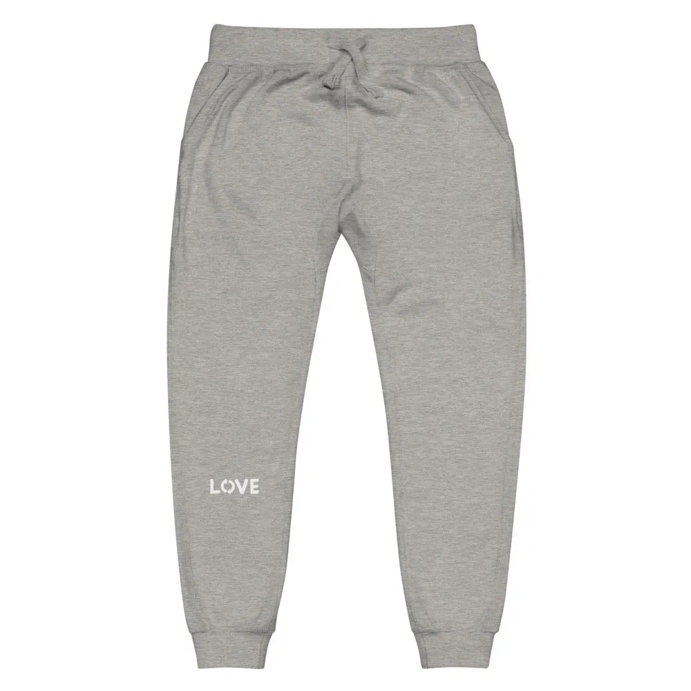 Love fleece sweatpants