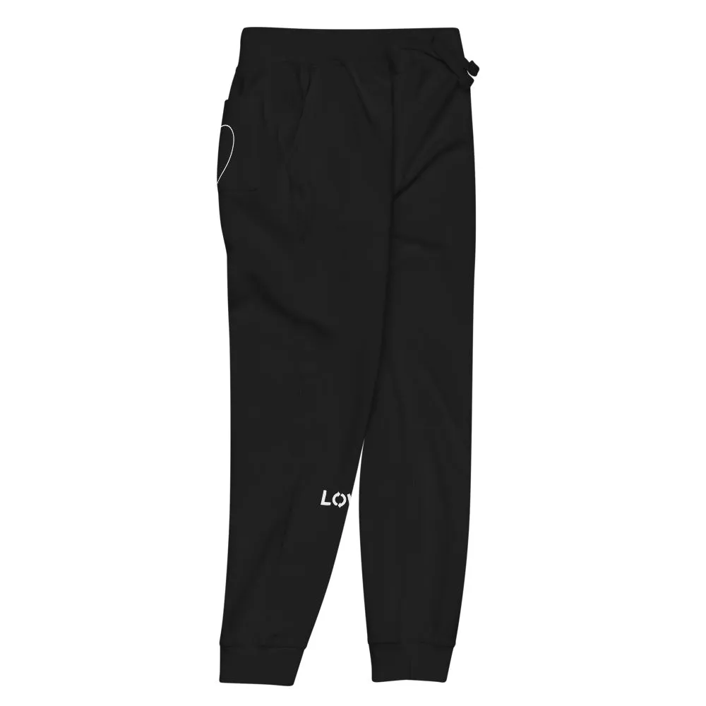Love fleece sweatpants