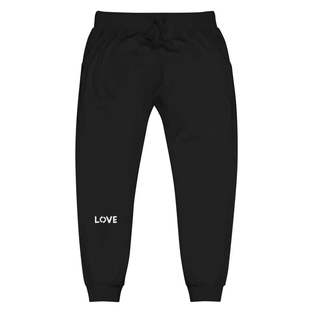 Love fleece sweatpants