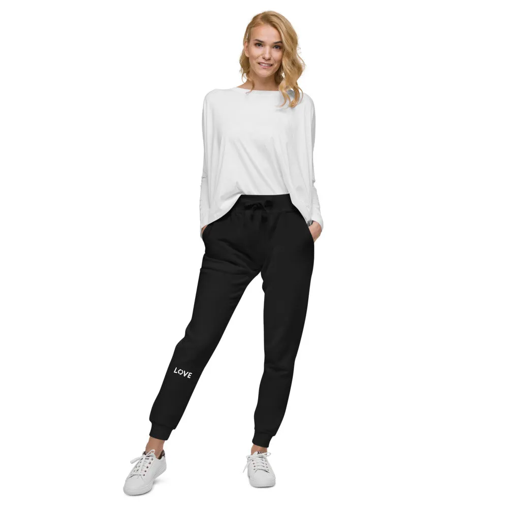 Love fleece sweatpants