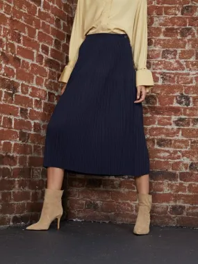 <b>Ghospell</b> Raid Pleated Midi Skirt