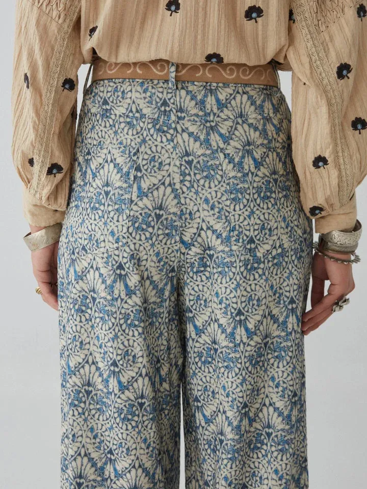 MAISON HOTEL Pepa Pant in Lapis Lazuli