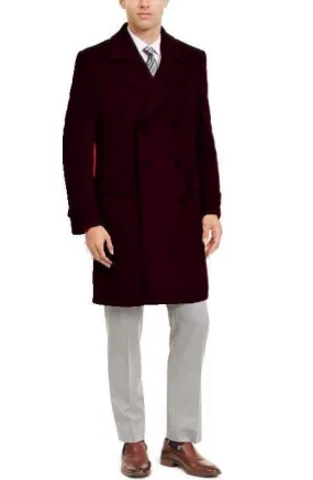 Manhattan 34 Inch Double Breasted Mens Overcoat - Mens Topcoat - Brown - Wholesale Coat - Wholesale Winter Coats
