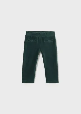 Mayoral Baby Basic Corduroy Pants in Bottle Green