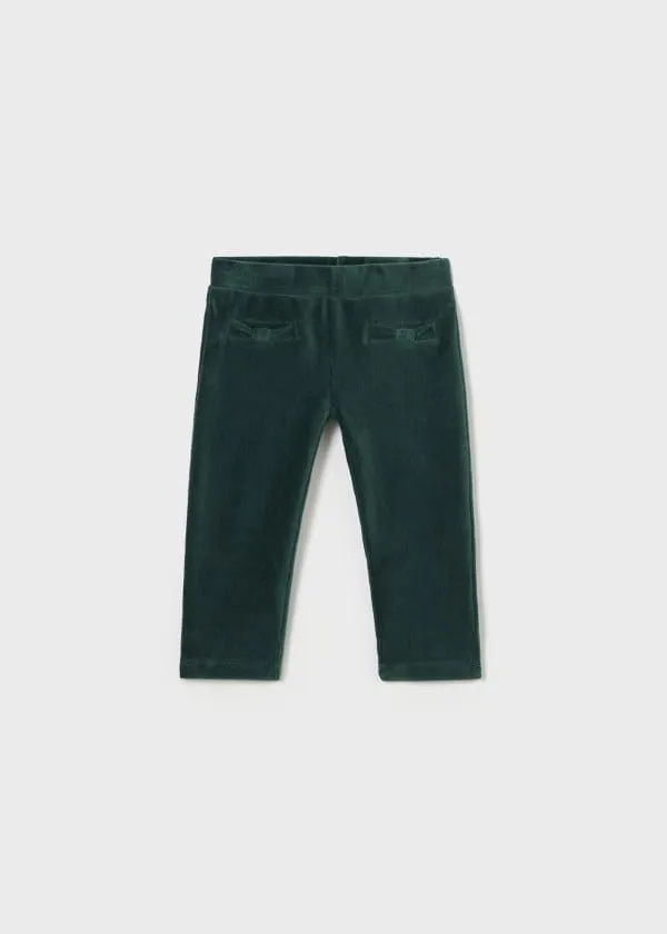 Mayoral Baby Basic Corduroy Pants in Bottle Green