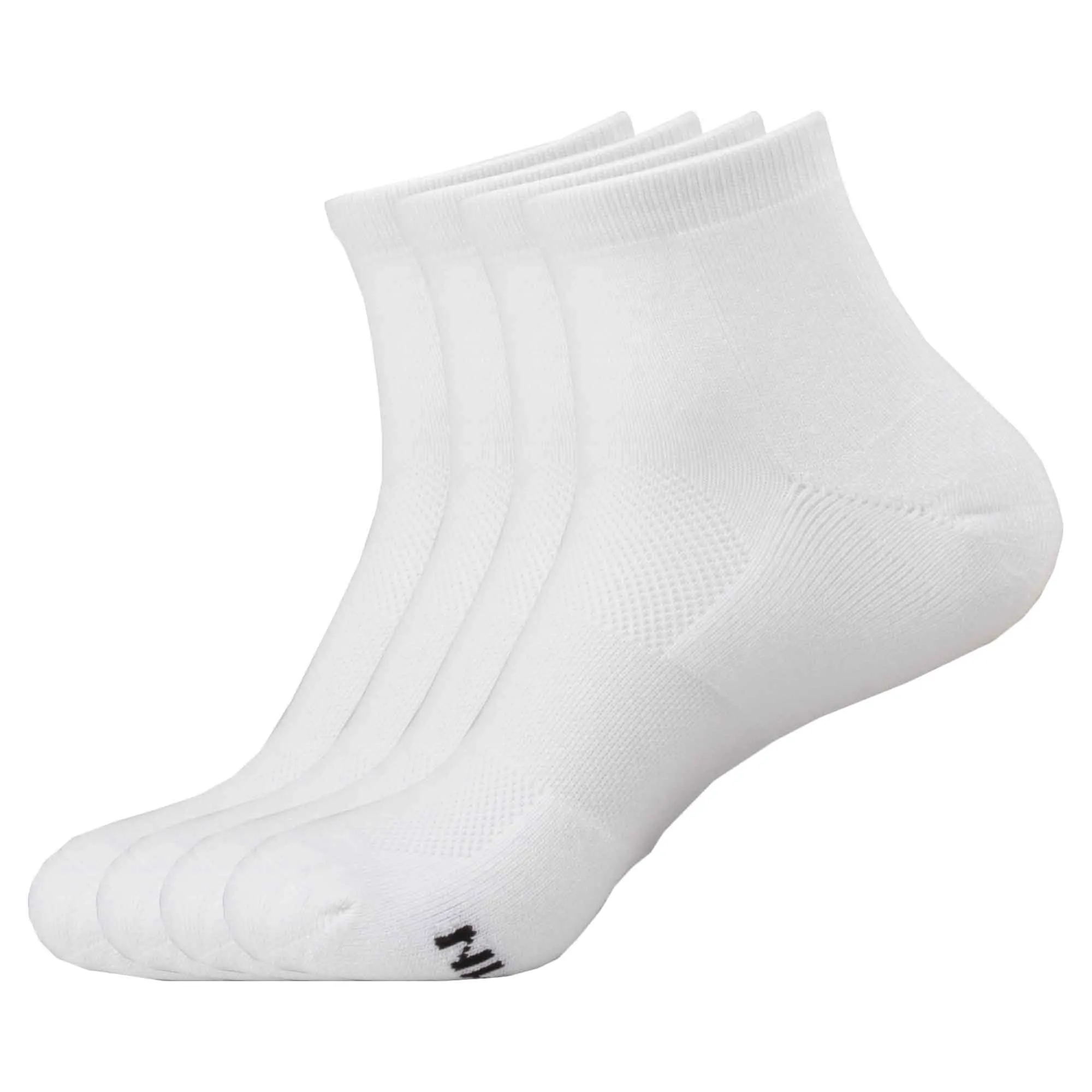 Men's Rayon from Bamboo Fiber Sports Superior Wicking Athletic Quarter Socks