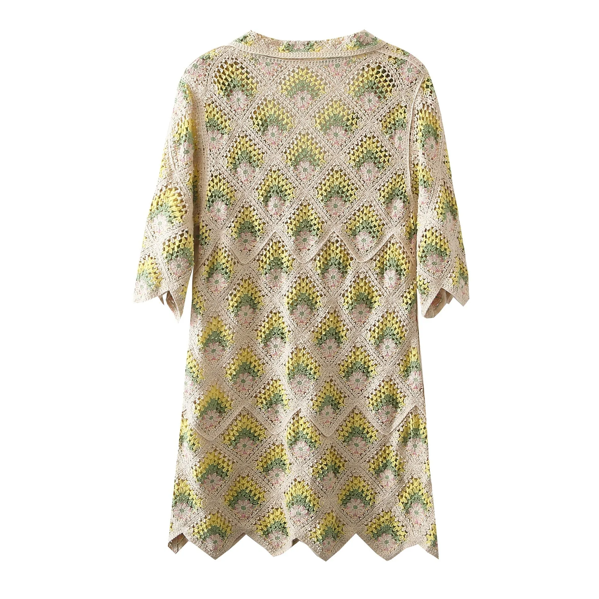 Mira Bohemian Crochet Tunic Mini Dress - 3 Colors